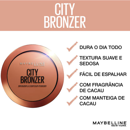 Imported Maybelline New York City Bronzer 0.32 Ounce compact container