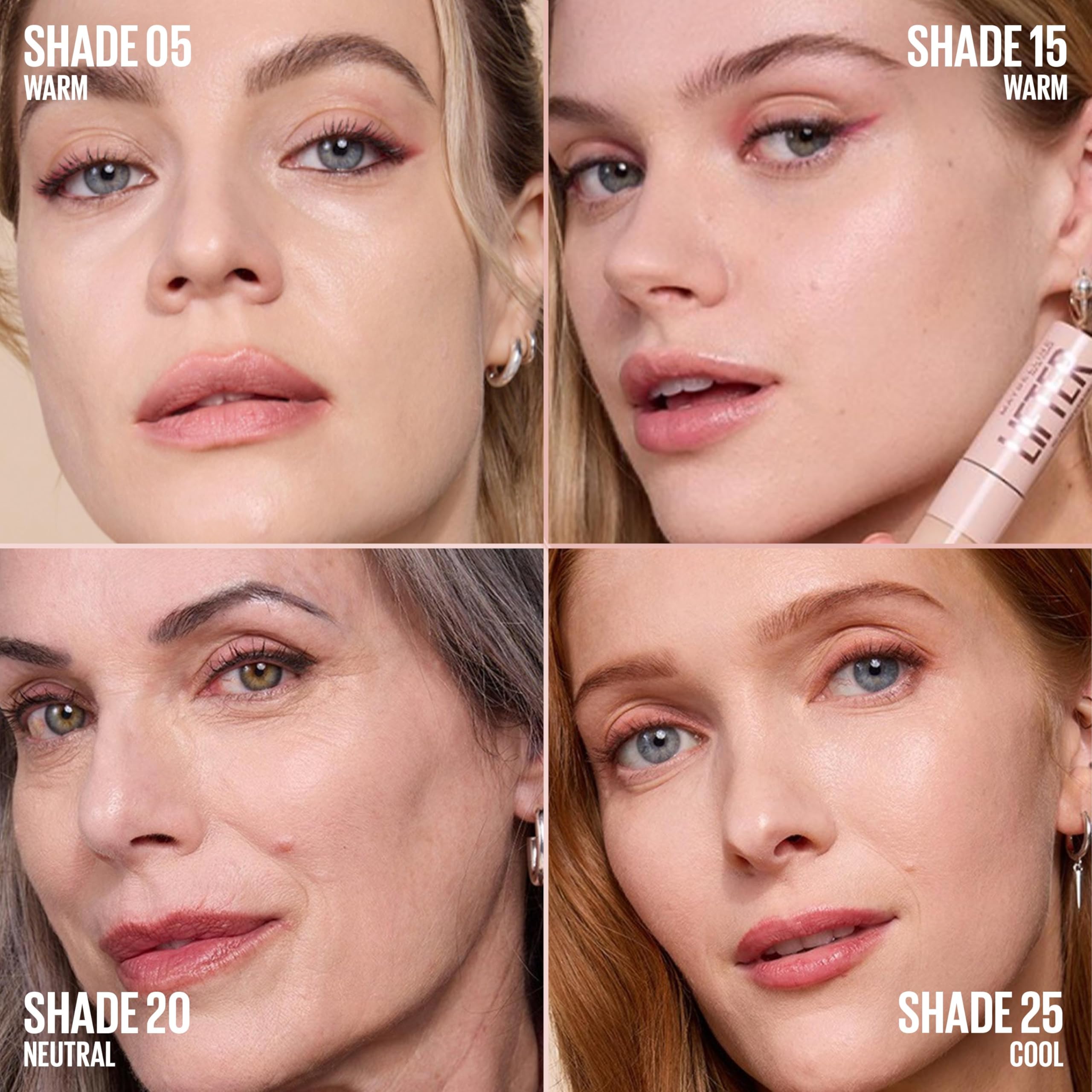 Maybelline Lifter Serum Concealer 20 Neutral swatch on skin