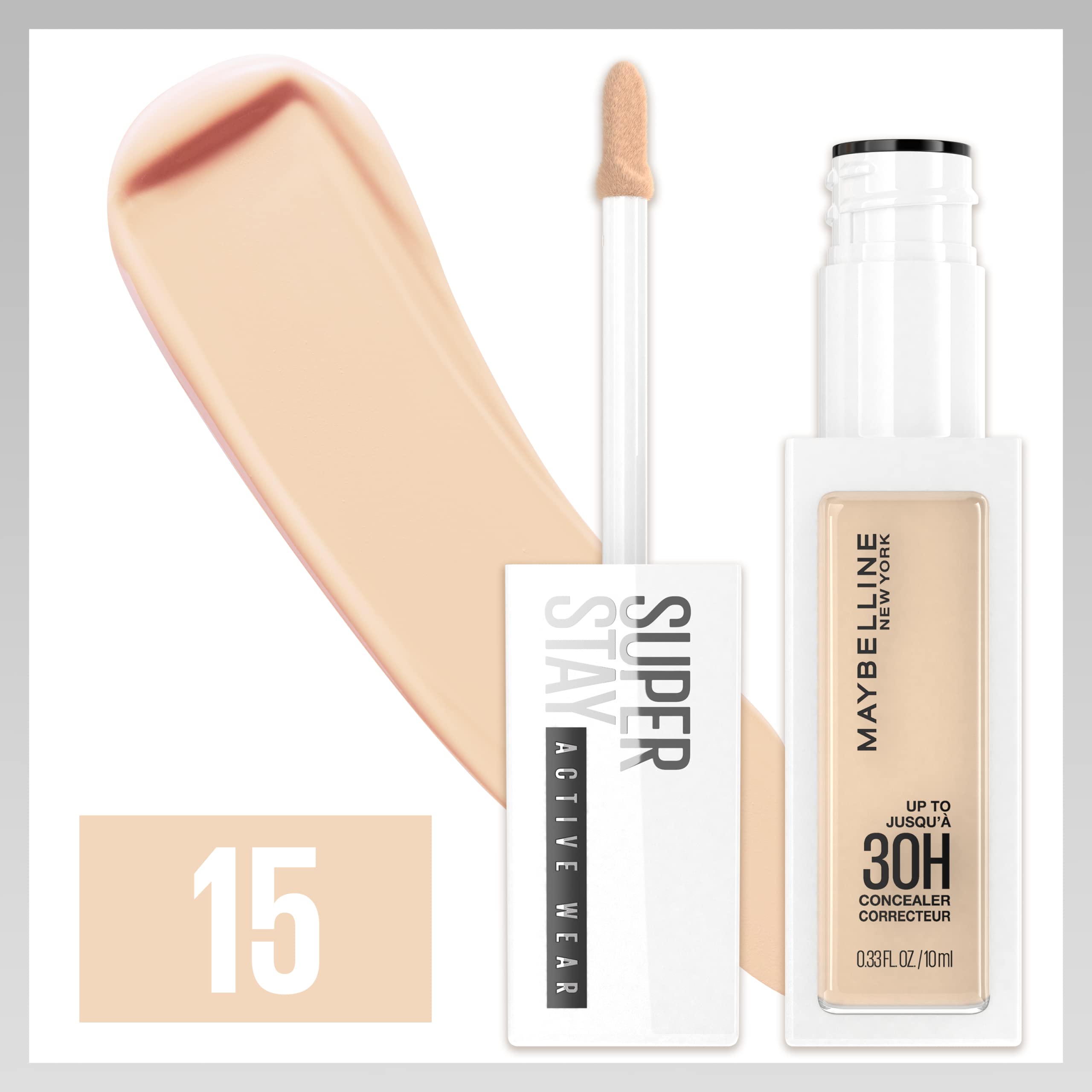 Maybelline long-wear concealer applicator tip detail