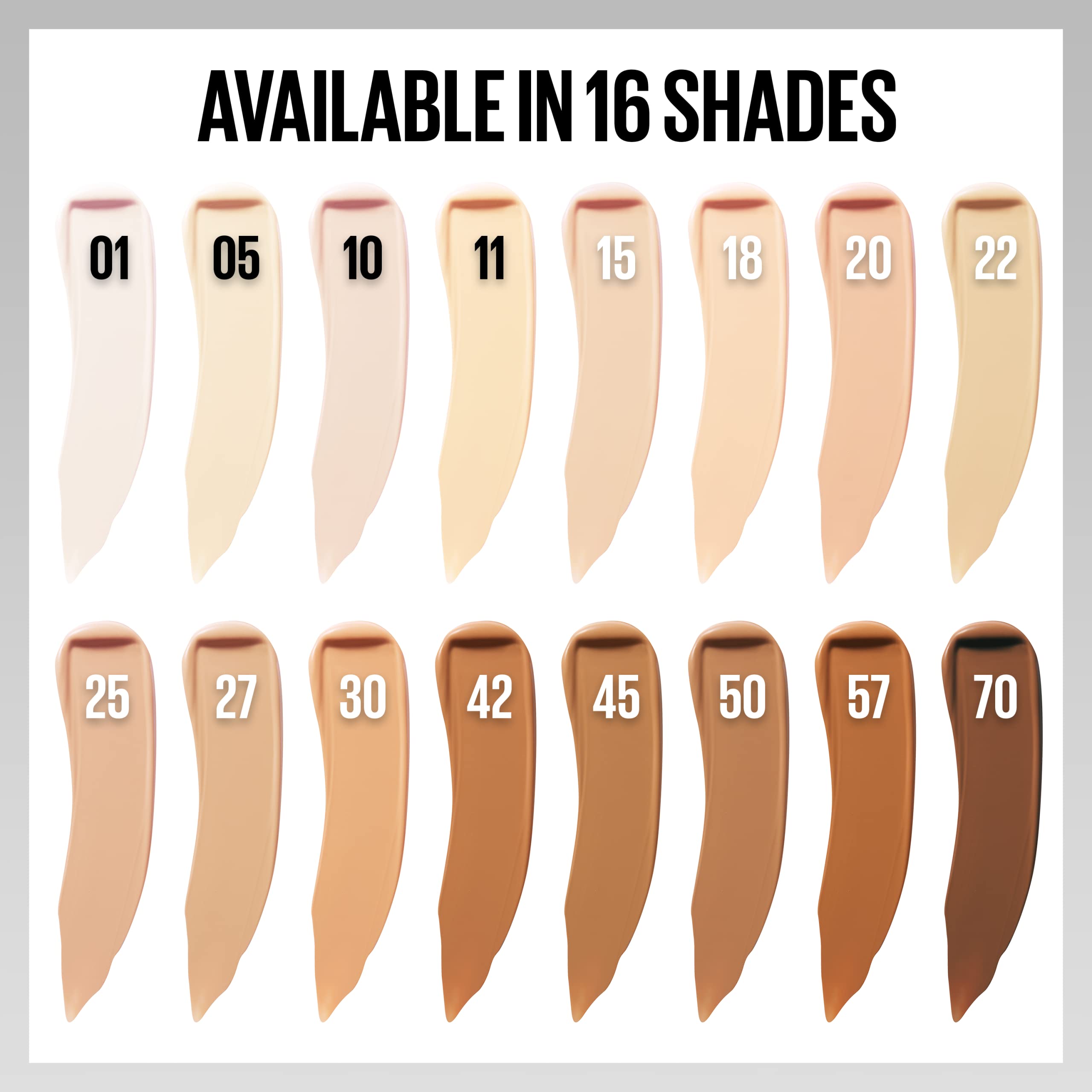 Maybelline Super Stay liquid concealer matte finish texture sample