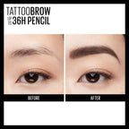 Maybelline long-lasting waterproof brow pencil label