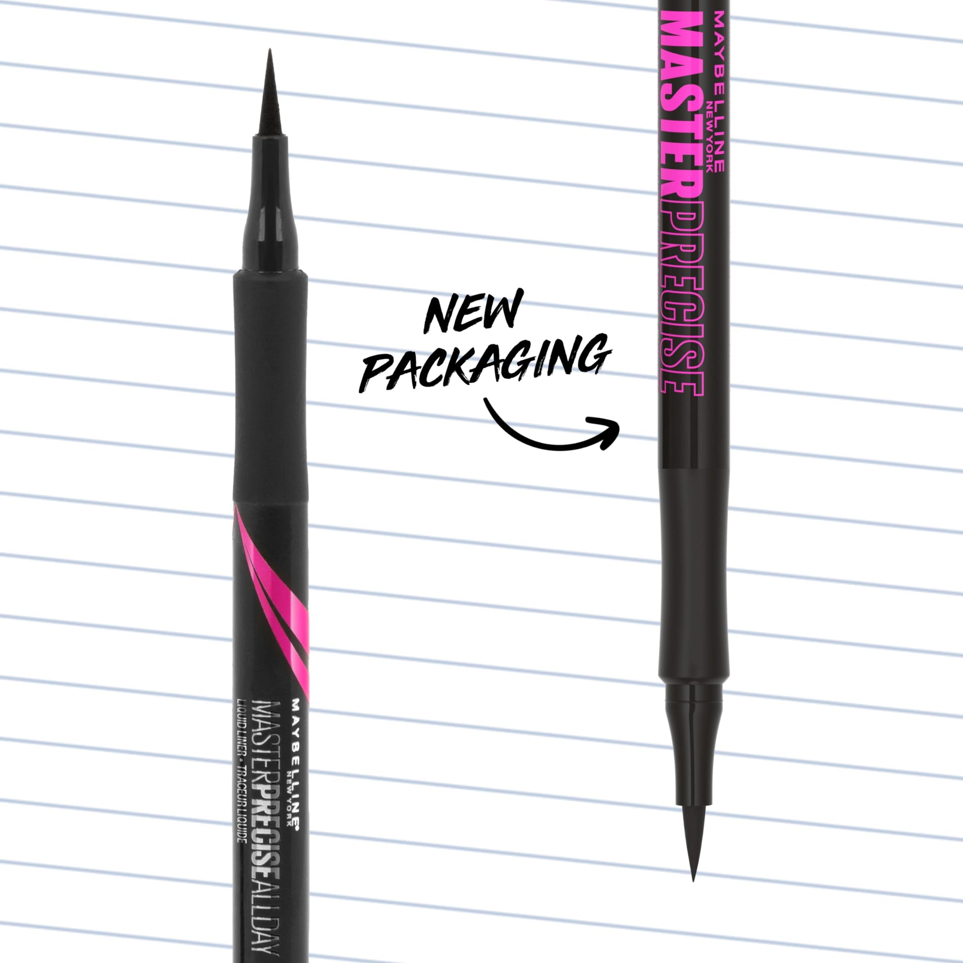 Close up of Maybelline liquid eyeliner felt tip
