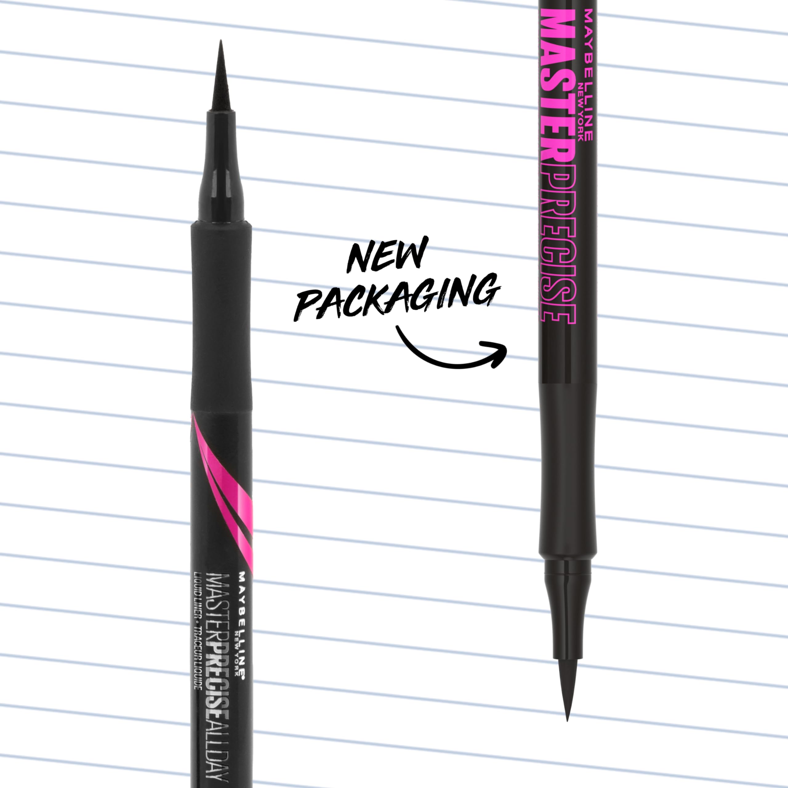 Close up of Maybelline liquid eyeliner felt tip