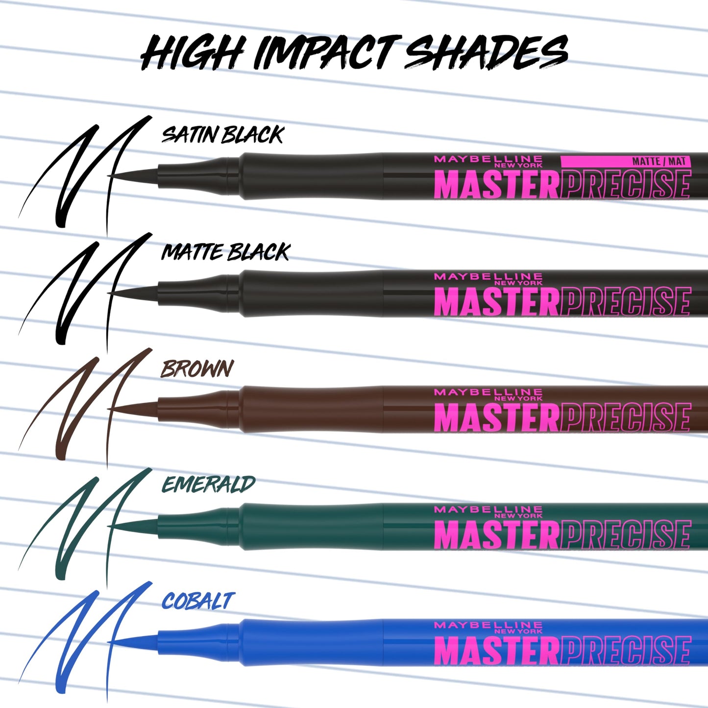 Maybelline liquid eyeliner packaging details