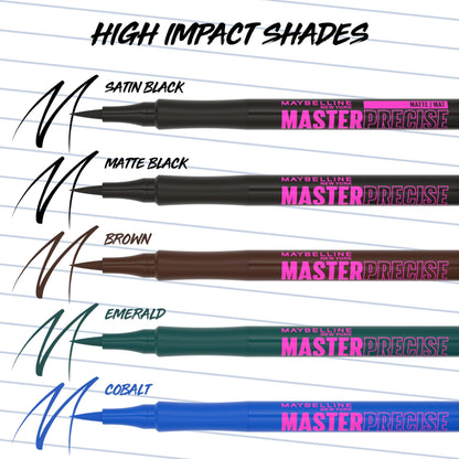 Maybelline liquid eyeliner packaging details