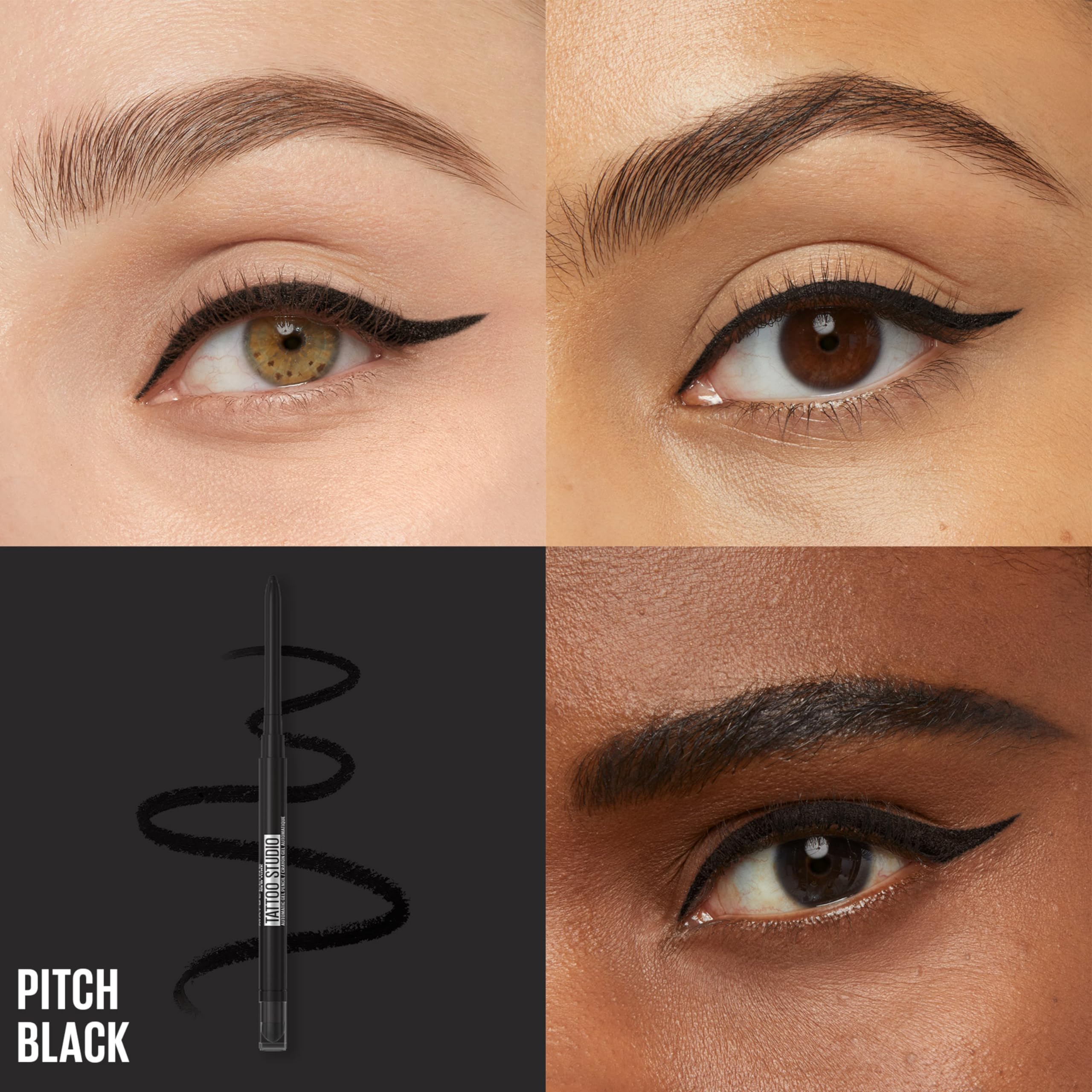 Maybelline Tattoo Studio waterproof eyeliner blender tip feature