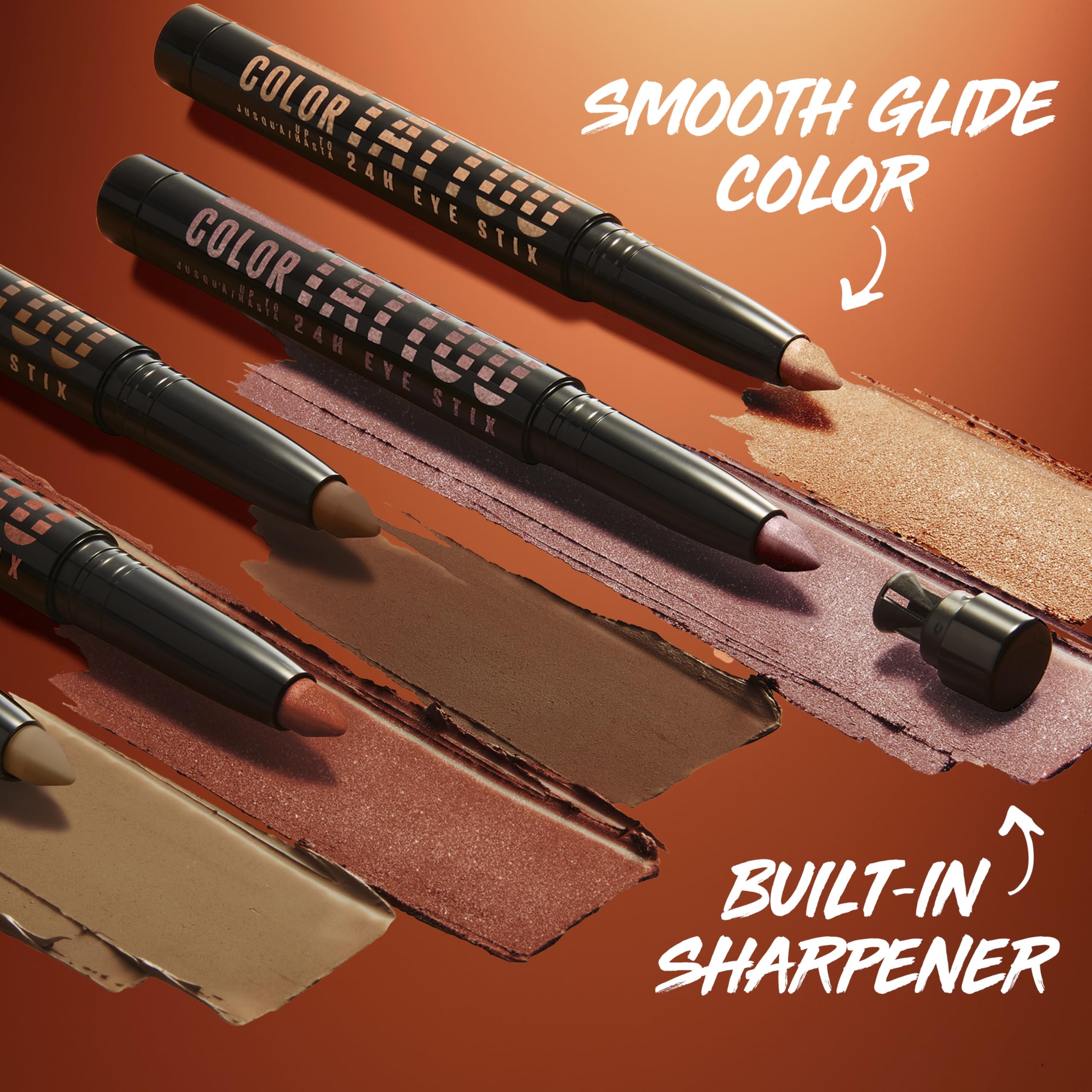 Eyes wearing Maybelline Color Tattoo I Am Cheeky mauve shimmer