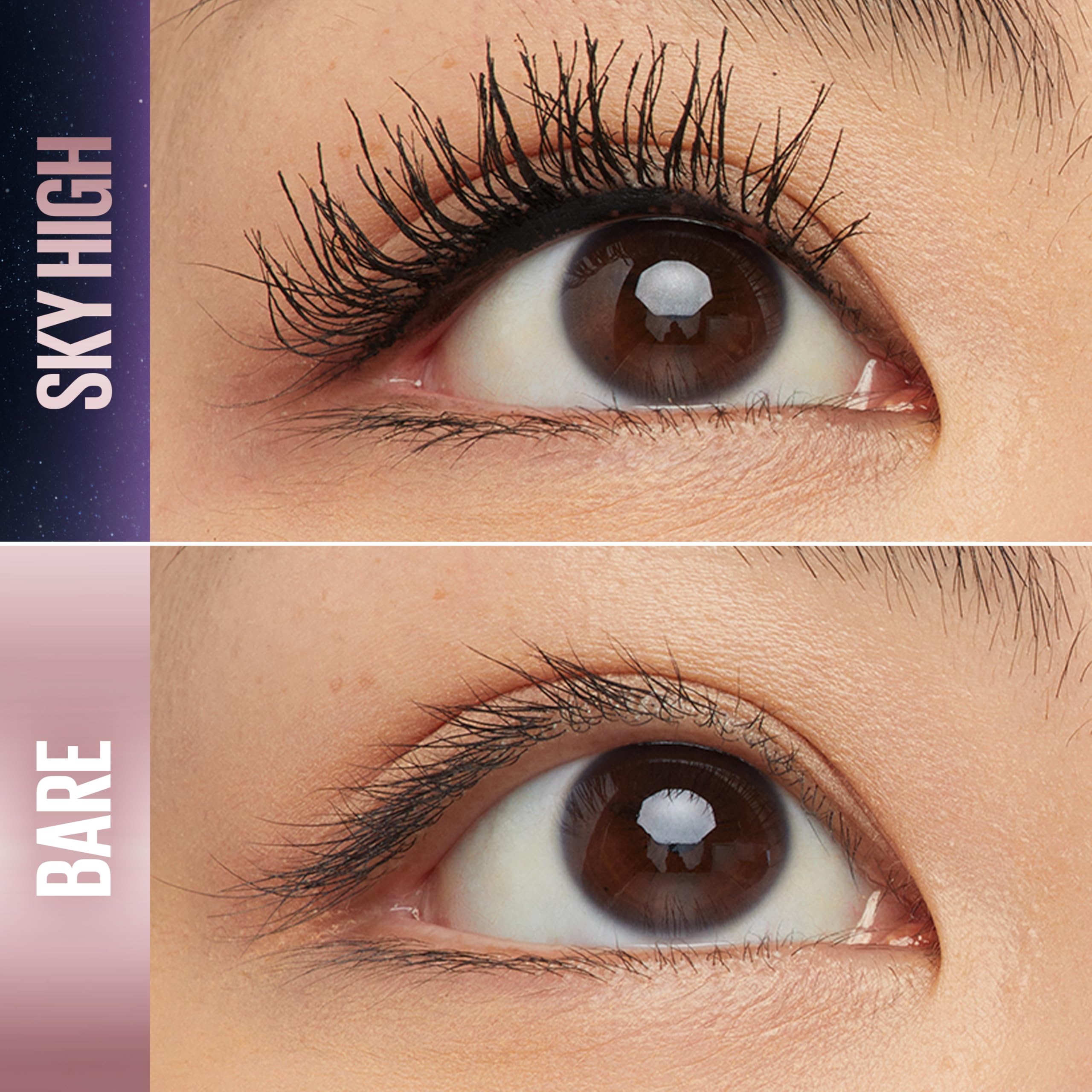 Close up of Maybelline Sky High mascara brush applicator
