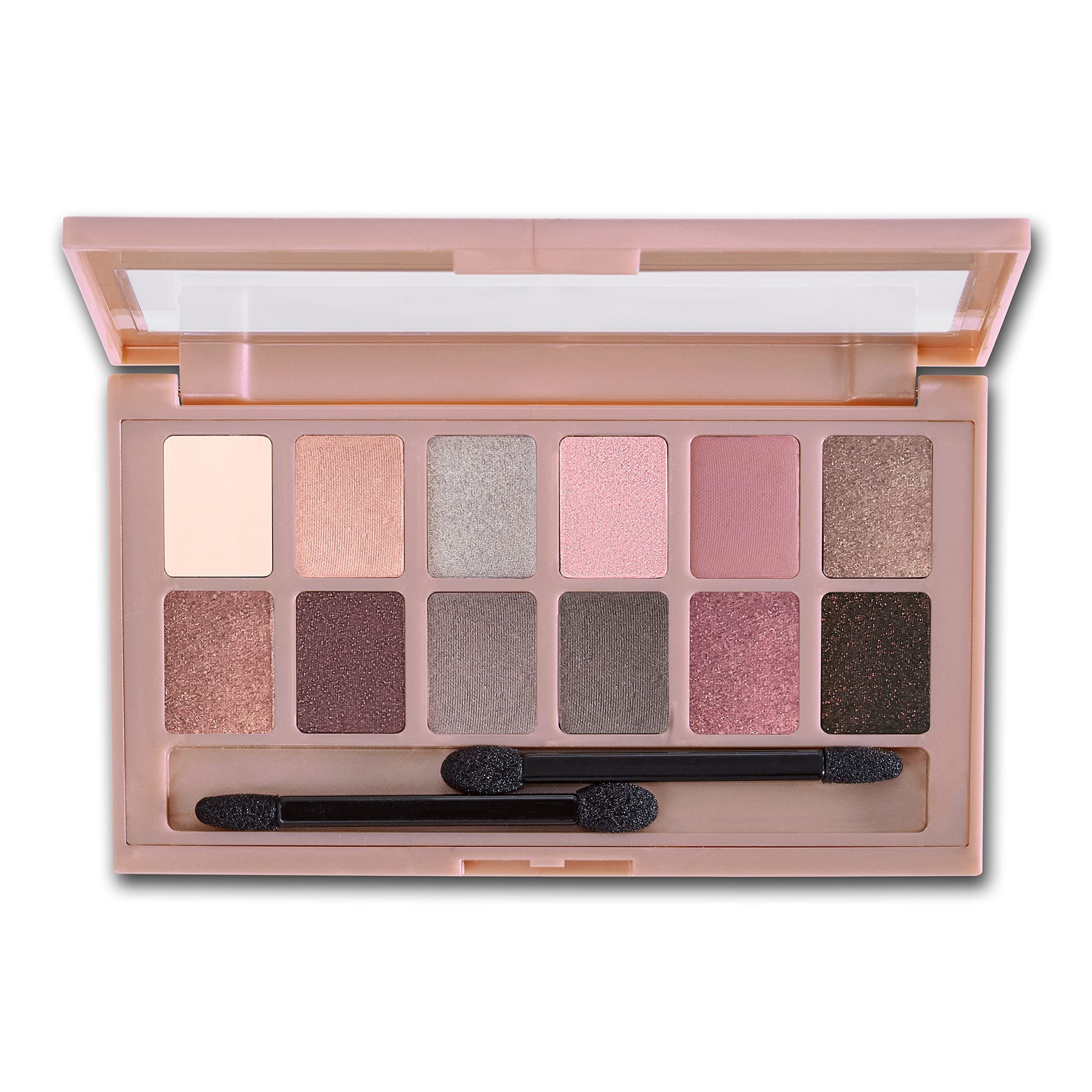 Maybelline 12 shade rose gold eyeshadow palette open view