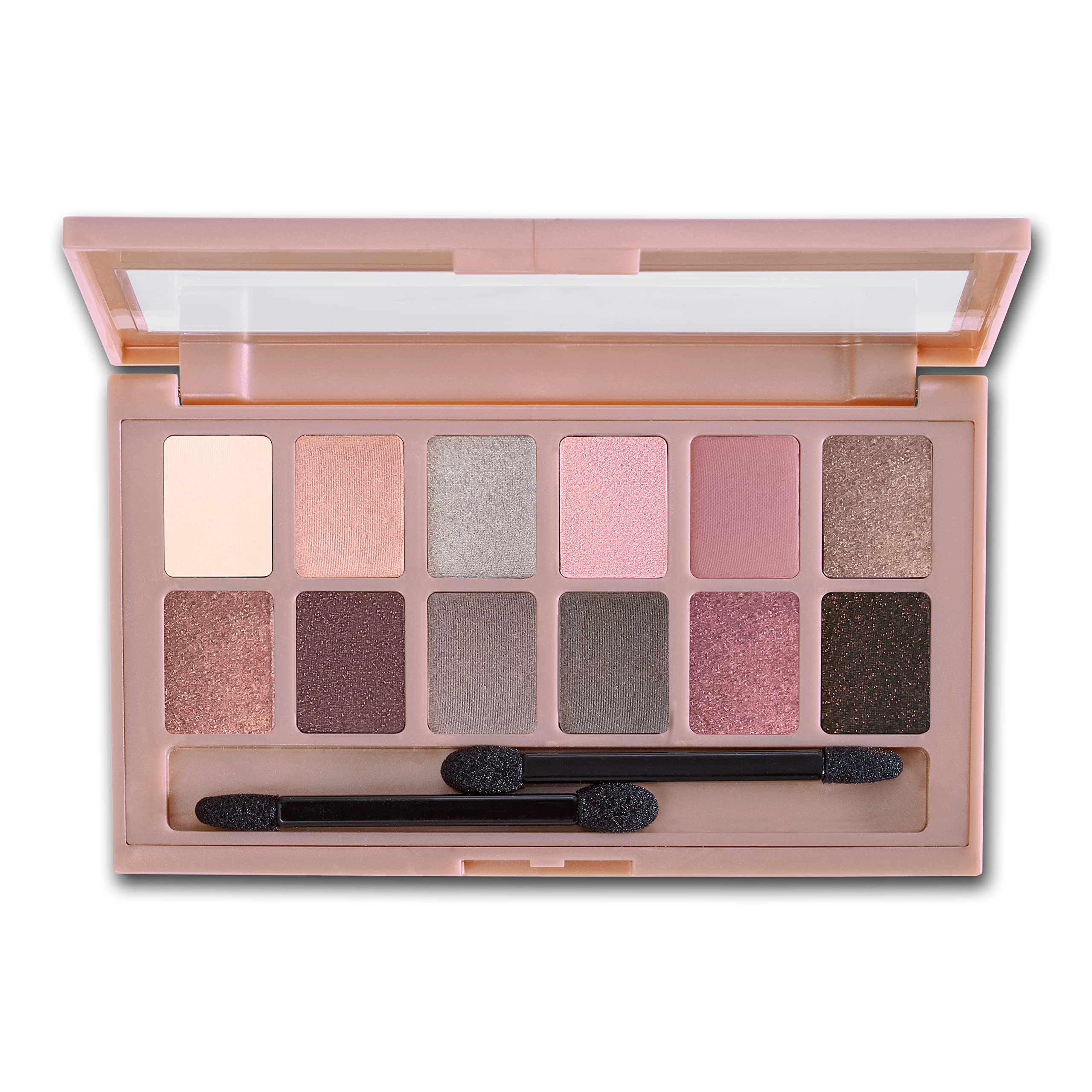 Maybelline 12 shade rose gold eyeshadow palette open view