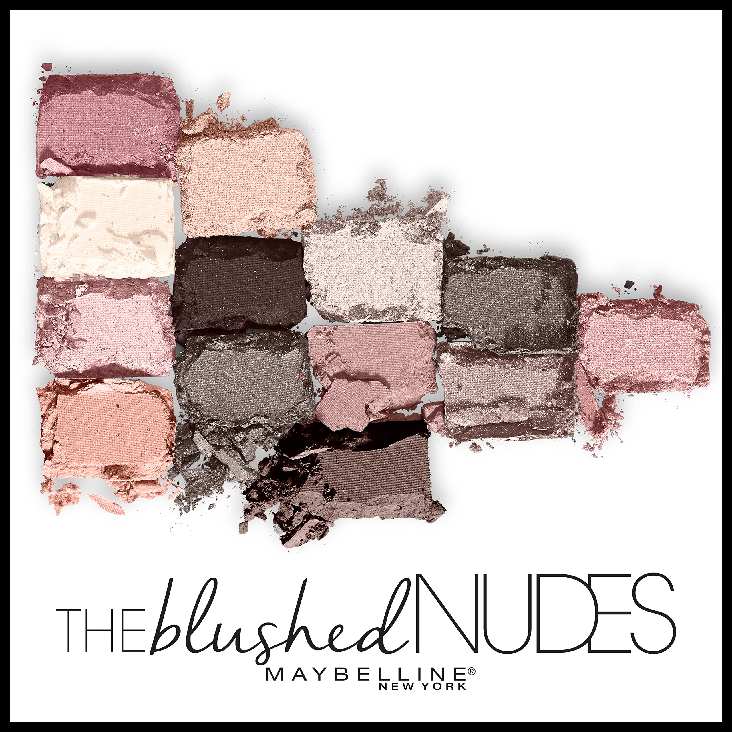 Close up of Maybelline Blushed Nudes shimmer and matte pigments