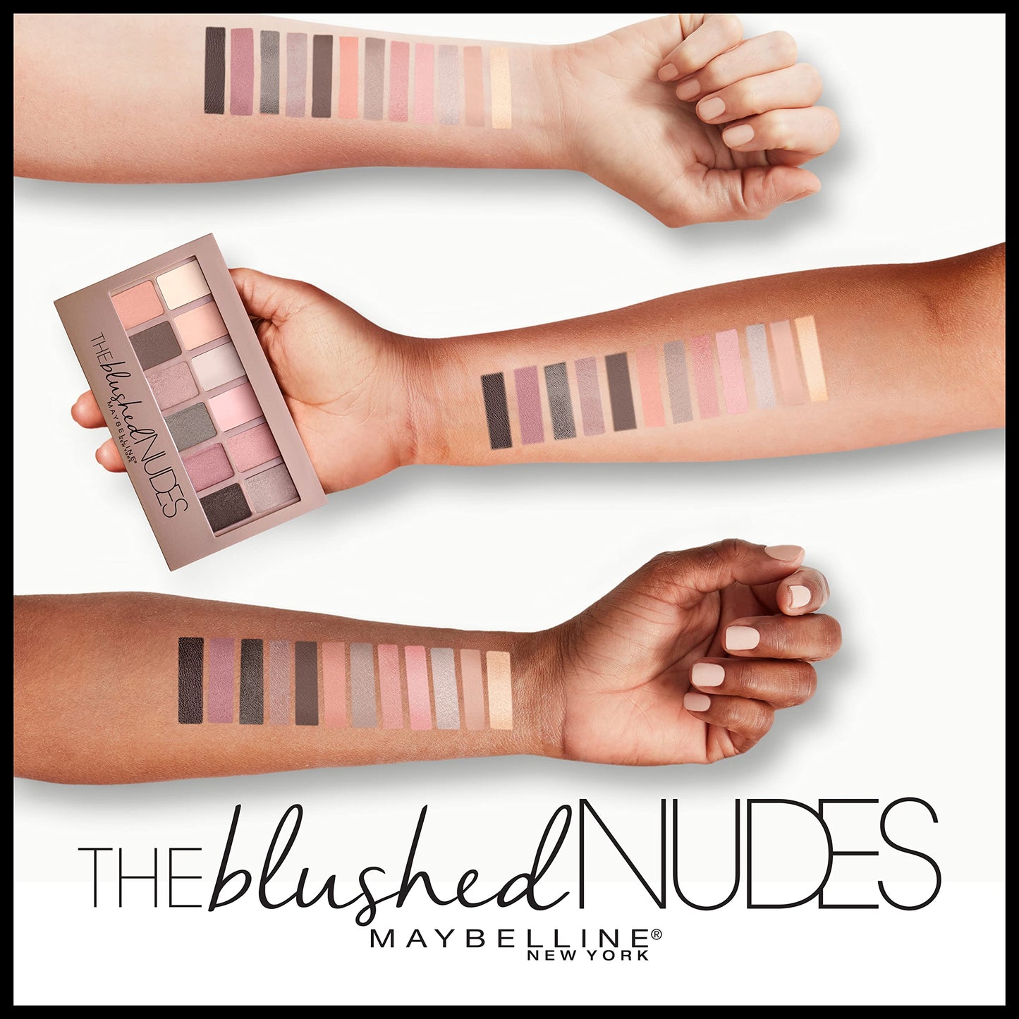 Maybelline New York eyeshadow palette packaging back view