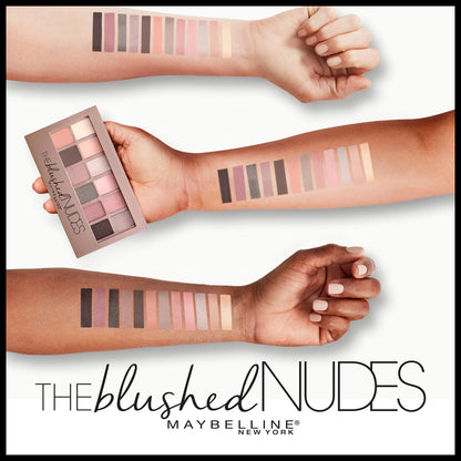 Maybelline New York eyeshadow palette packaging back view