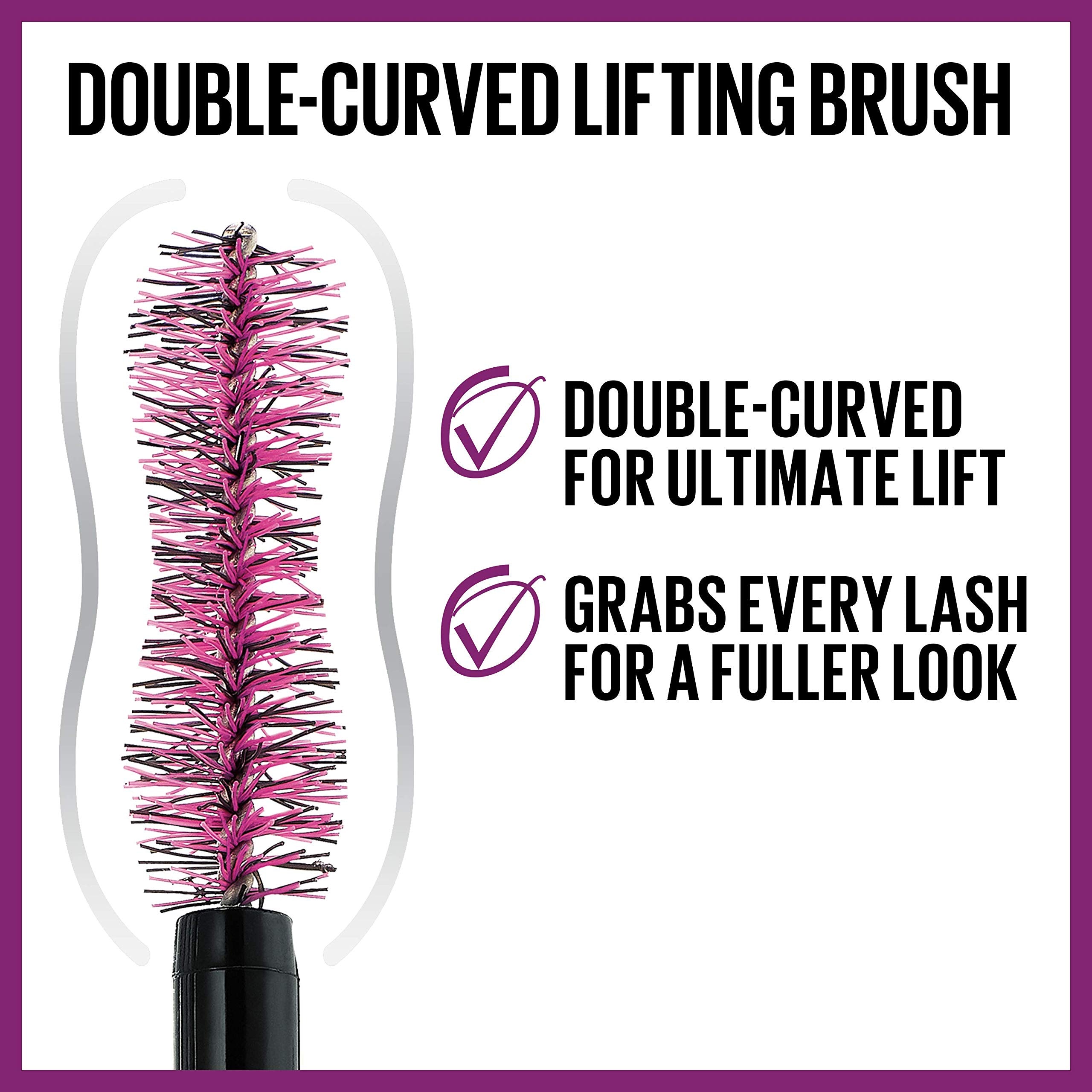 Maybelline Falsies Lash Lift mascara wand and double-curved brush