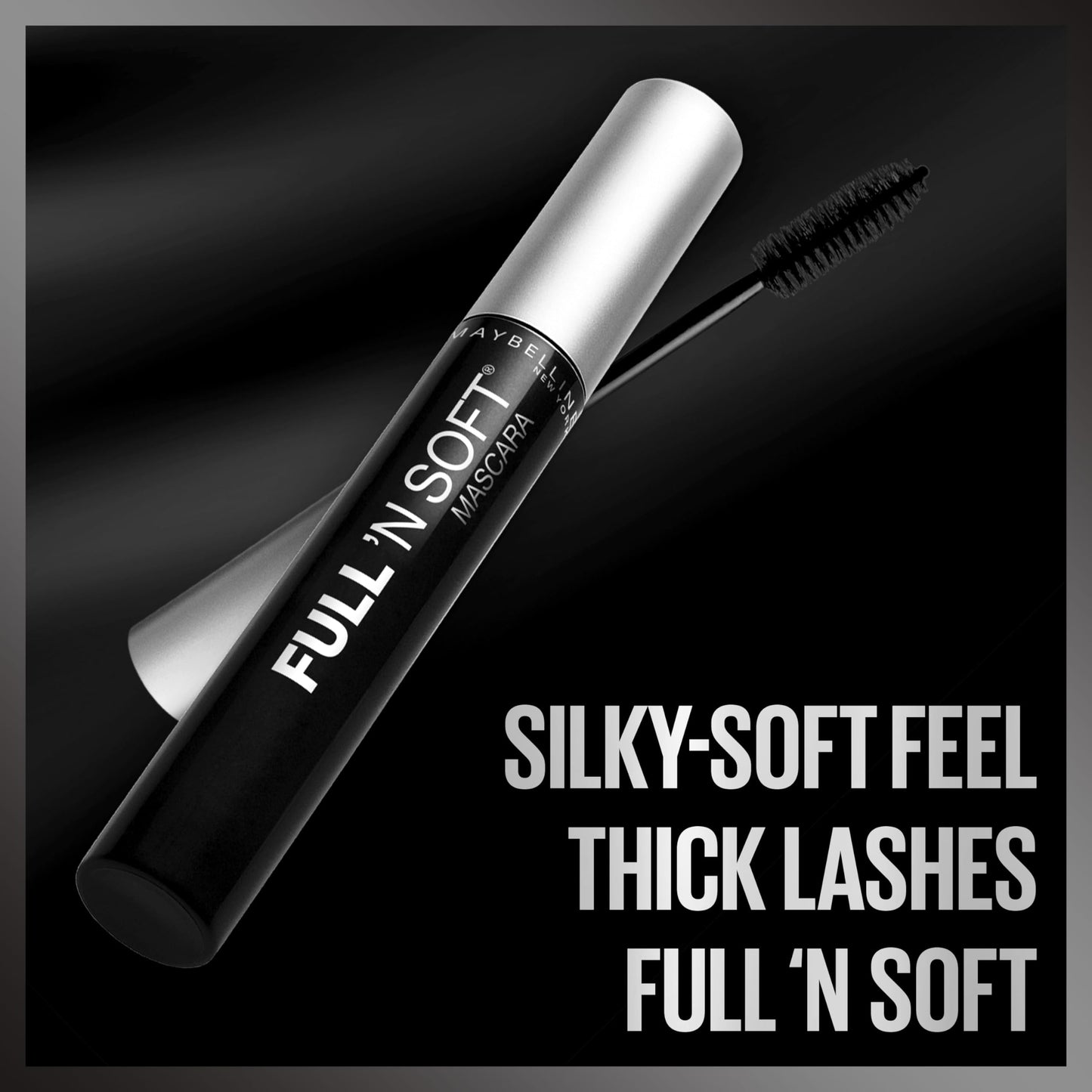 Maybelline Full N Soft Washable Mascara Very Black product tube