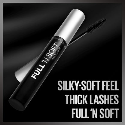 Maybelline Full N Soft Washable Mascara Very Black product tube