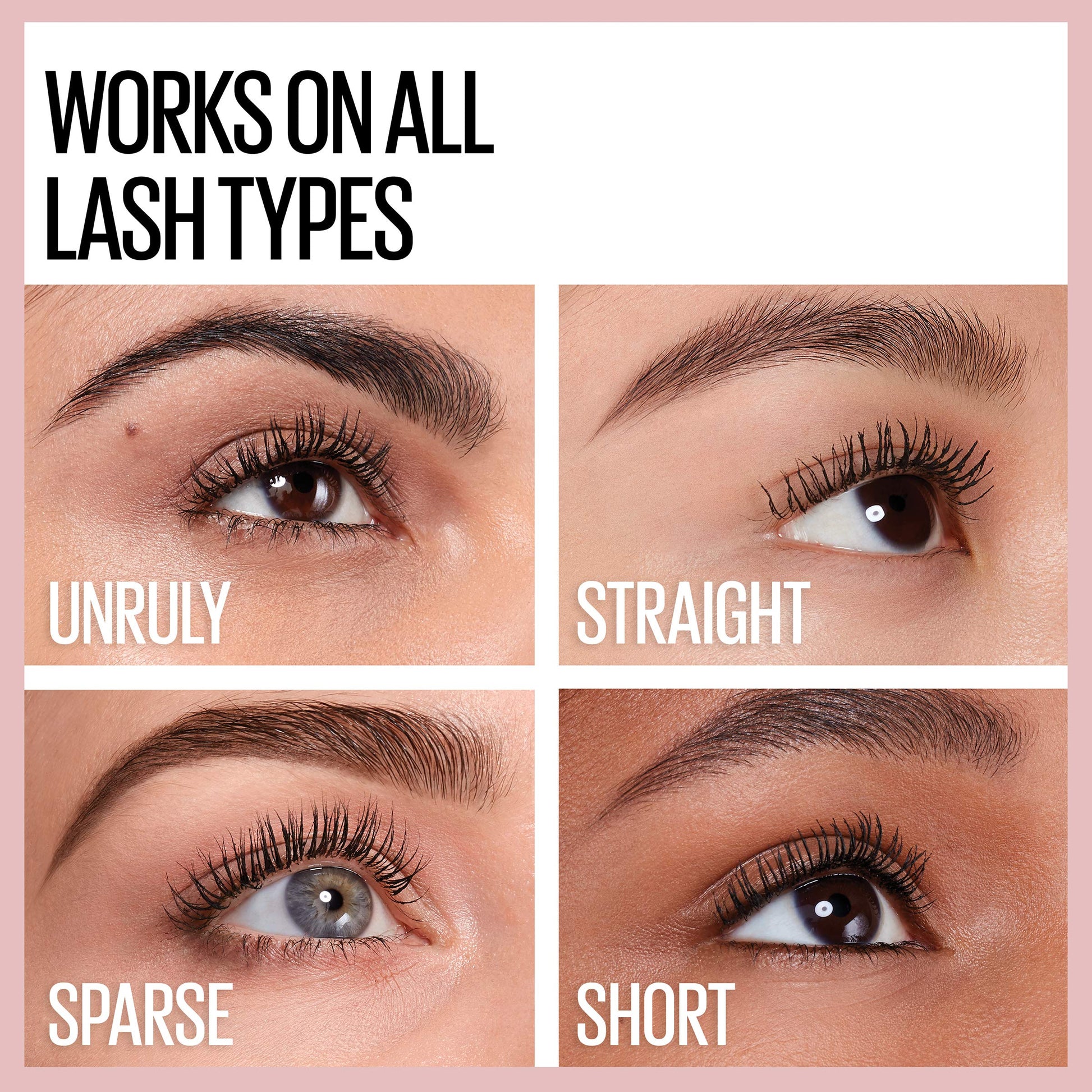 Side profile view of Maybelline mascara packaging