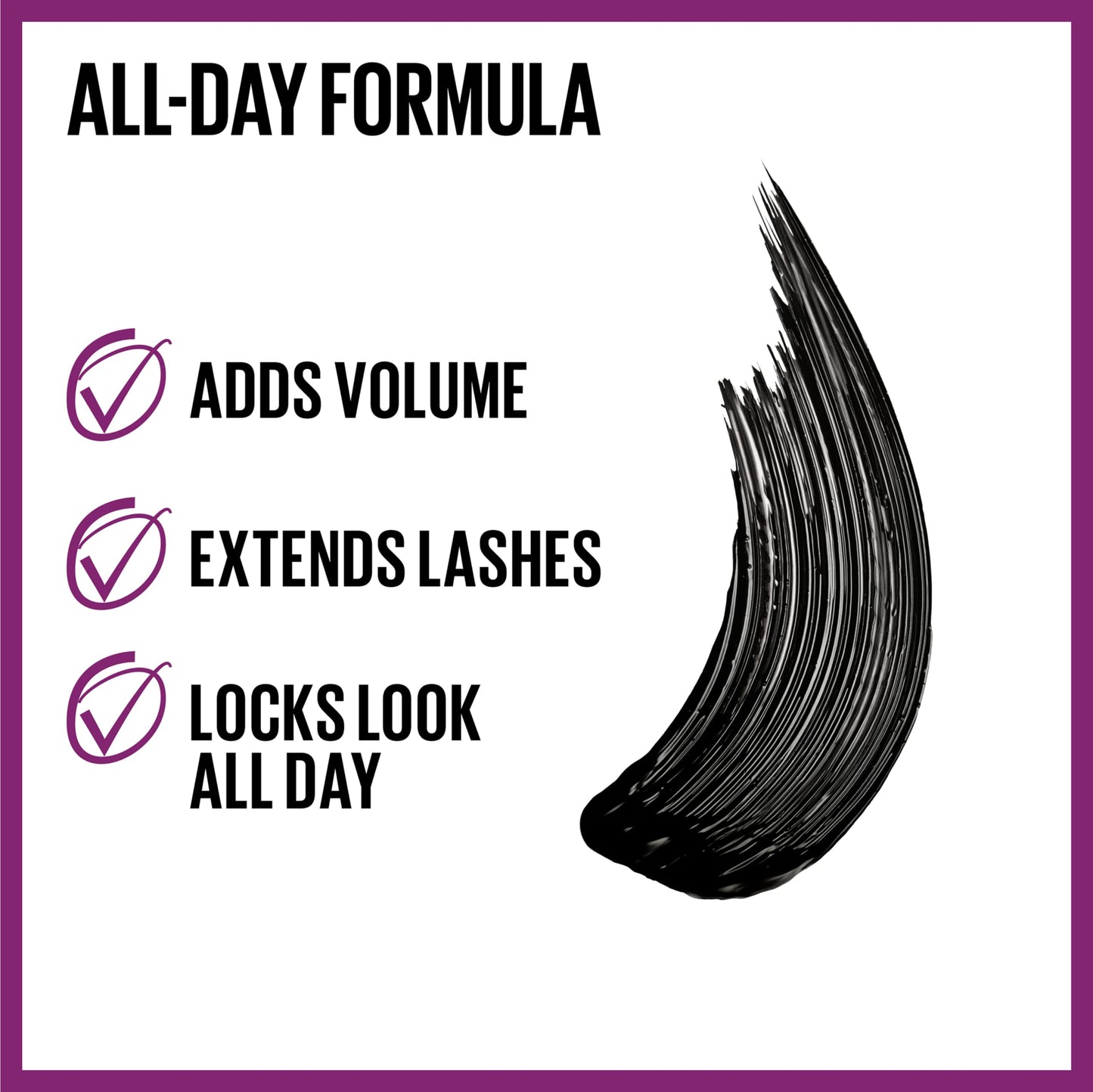 Maybelline Lash Lift Mascara double-curved wand applicator