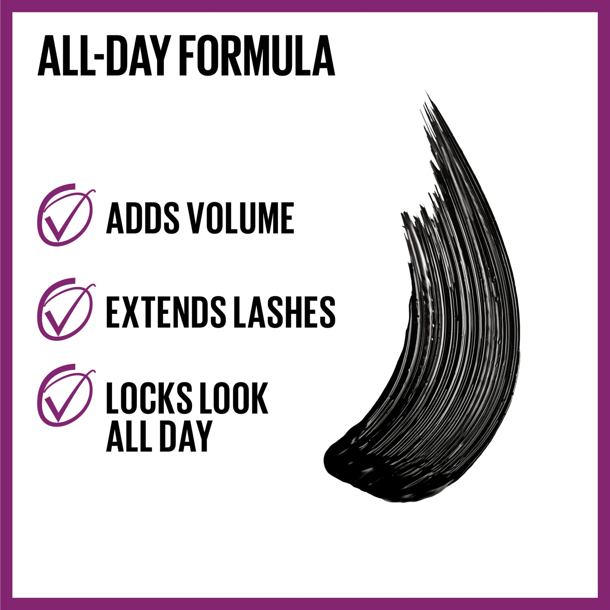Maybelline Lash Lift Mascara double-curved wand applicator