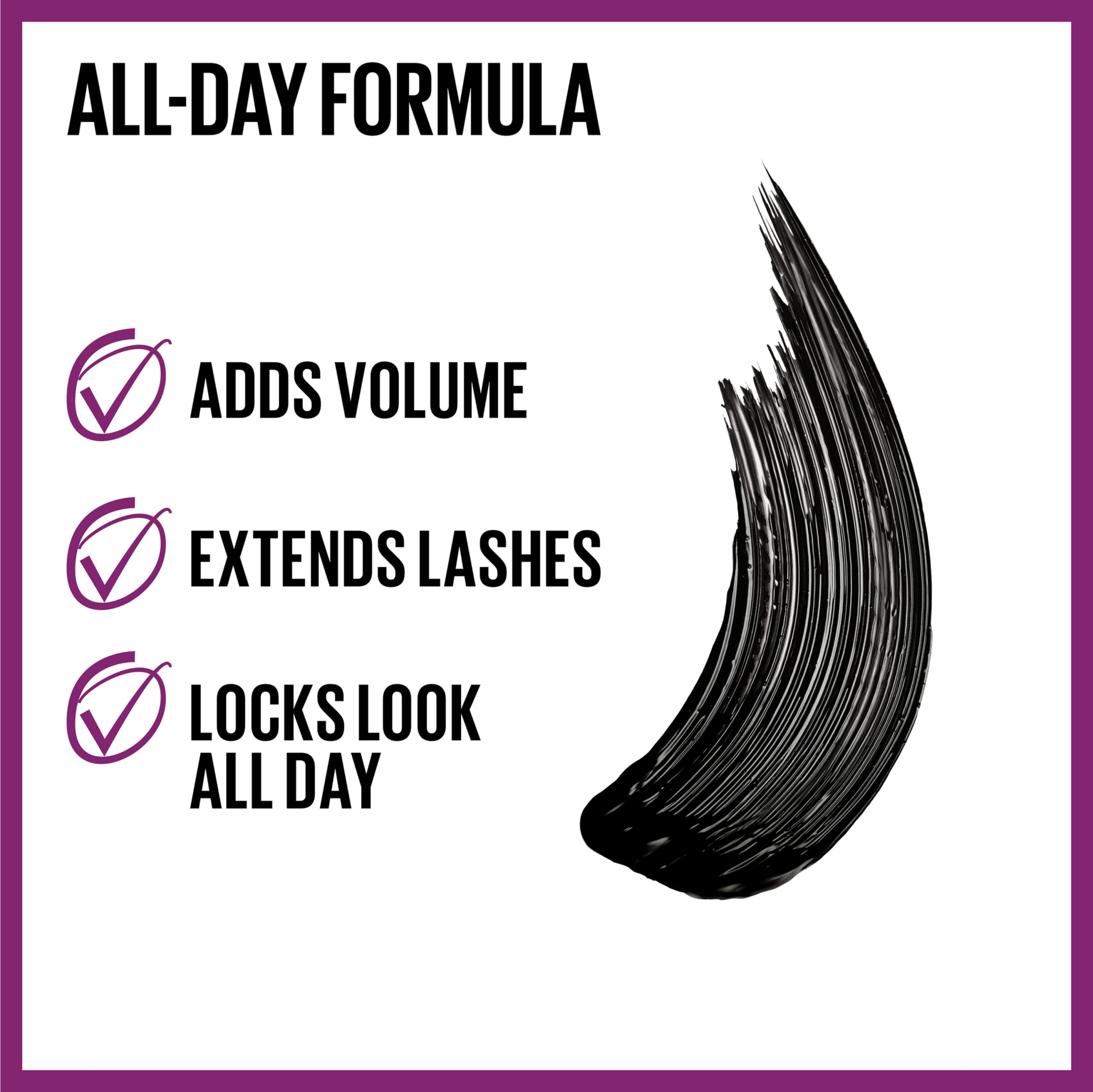 Maybelline Lash Lift Mascara double-curved wand applicator