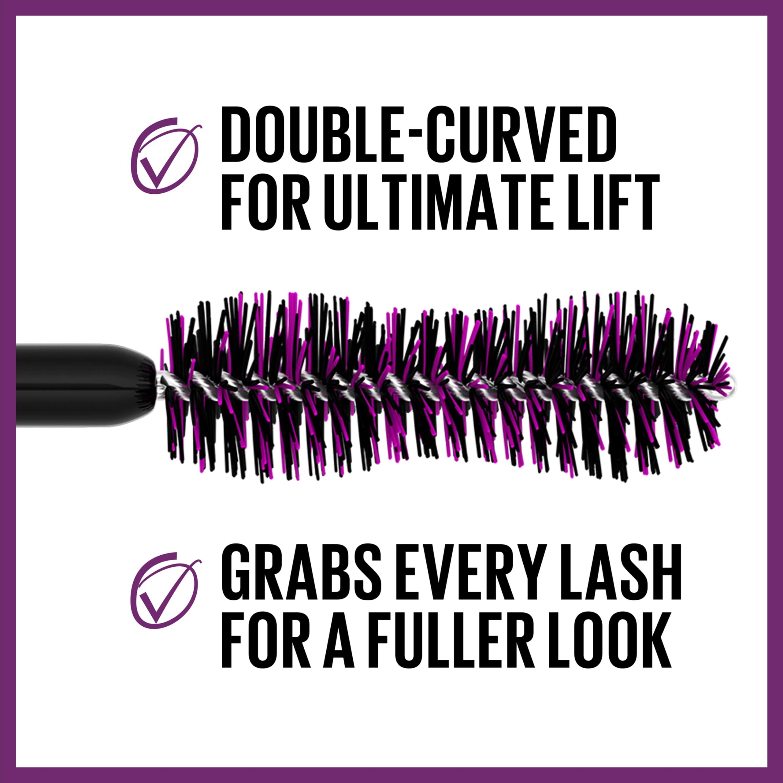 Very Black shade swatch of Maybelline Falsies Mascara