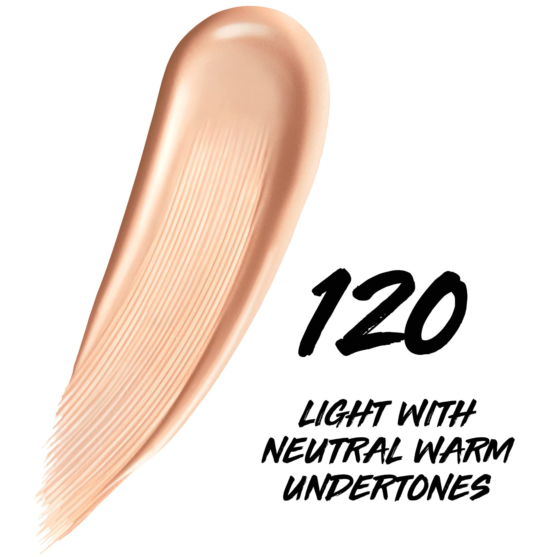 Liquid droplet texture of Maybelline skin tint shade 120 demonstrating light to medium coverage consistency