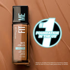 Maybelline matte and poreless foundation back label and details