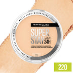 Maybelline Super Stay Hybrid Powder Foundation shade 220 powder texture close up