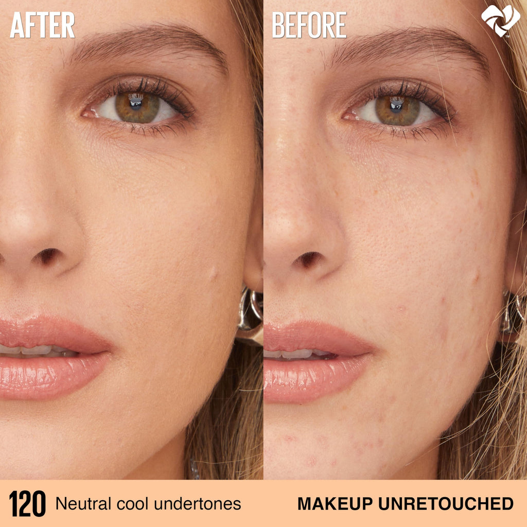 Maybelline longwear liquid foundation texture swatch preview