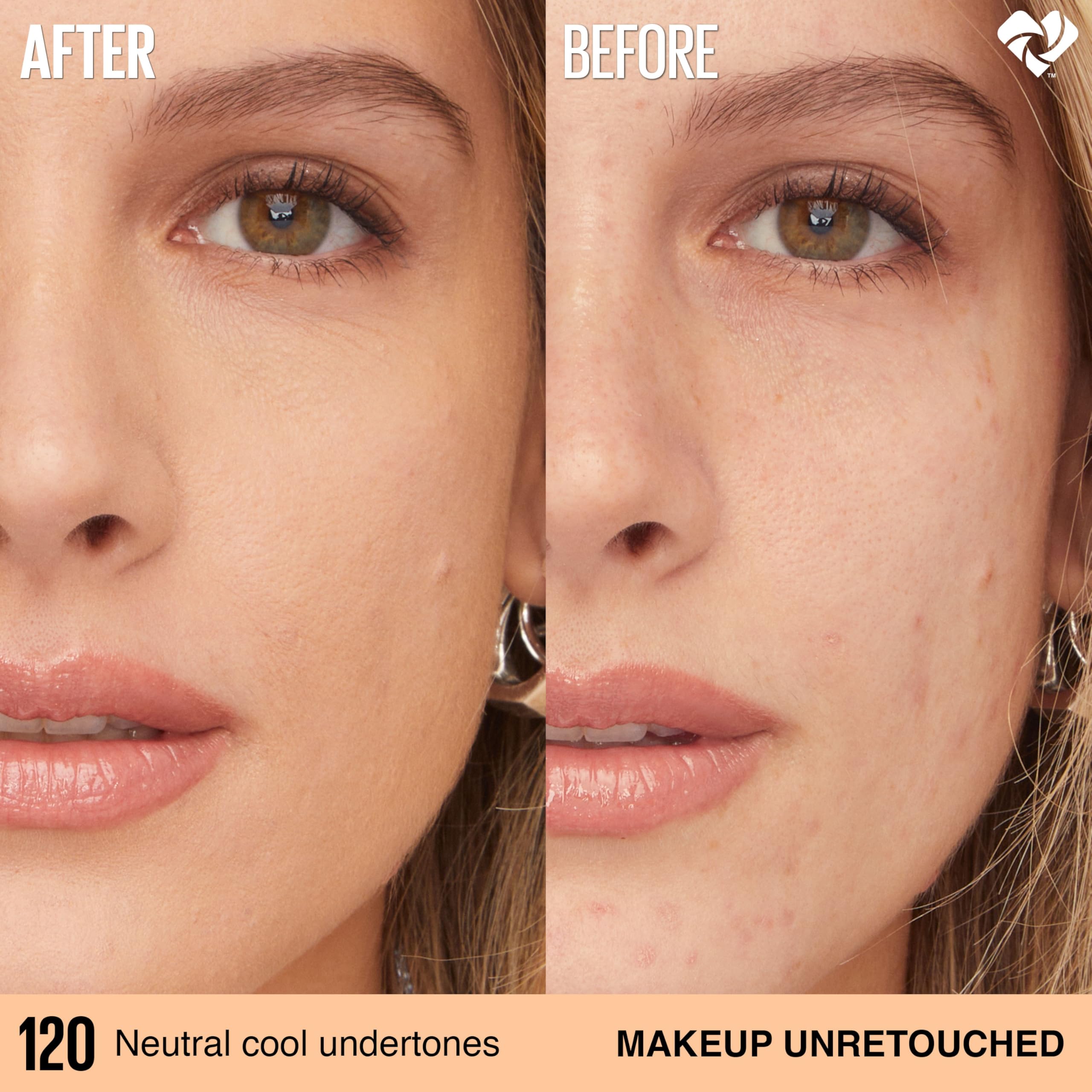 Maybelline longwear liquid foundation texture swatch preview