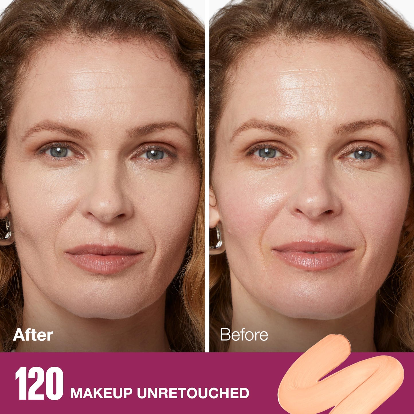 Maybelline Creamy Ivory 120 foundation applicator detail