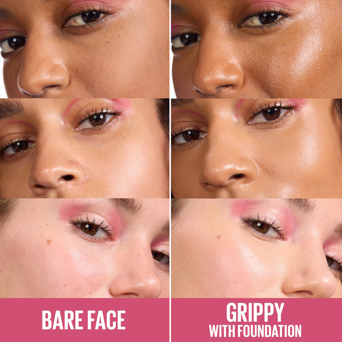 Maybelline Grippy Serum Makeup Primer bottle with pink dropper
