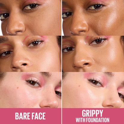 Maybelline Grippy Serum primer glass dropper bottle details