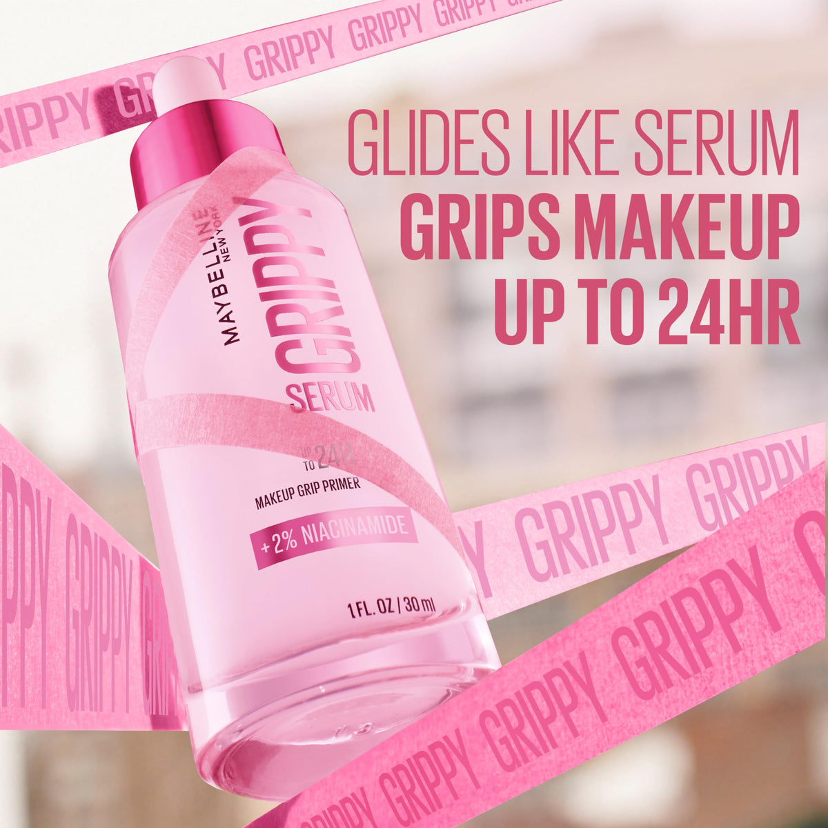 Close-up of Maybelline hydrating primer liquid texture