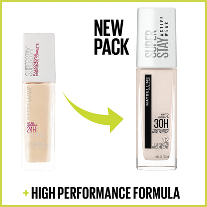 Authentic Maybelline USA imported foundation packaging details