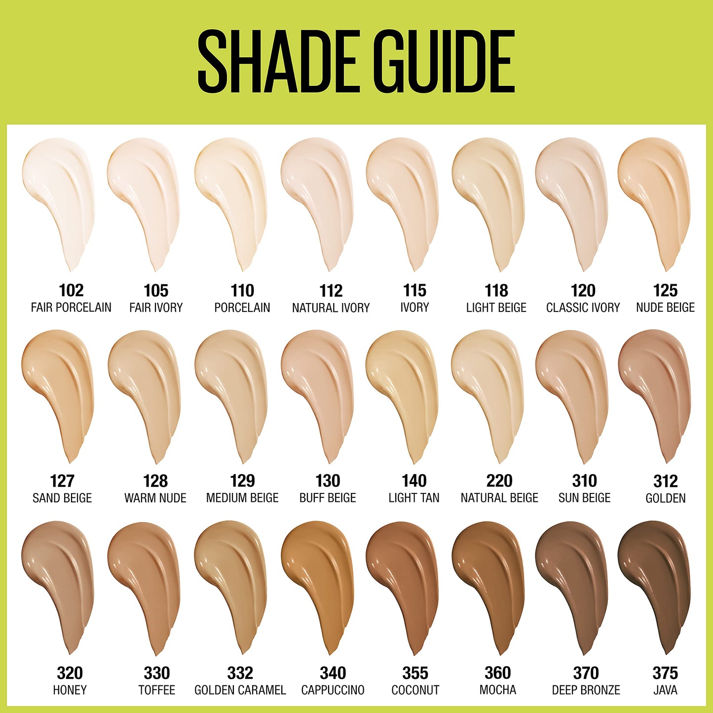 Maybelline Super Stay Foundation Medium Beige label and shade indicator