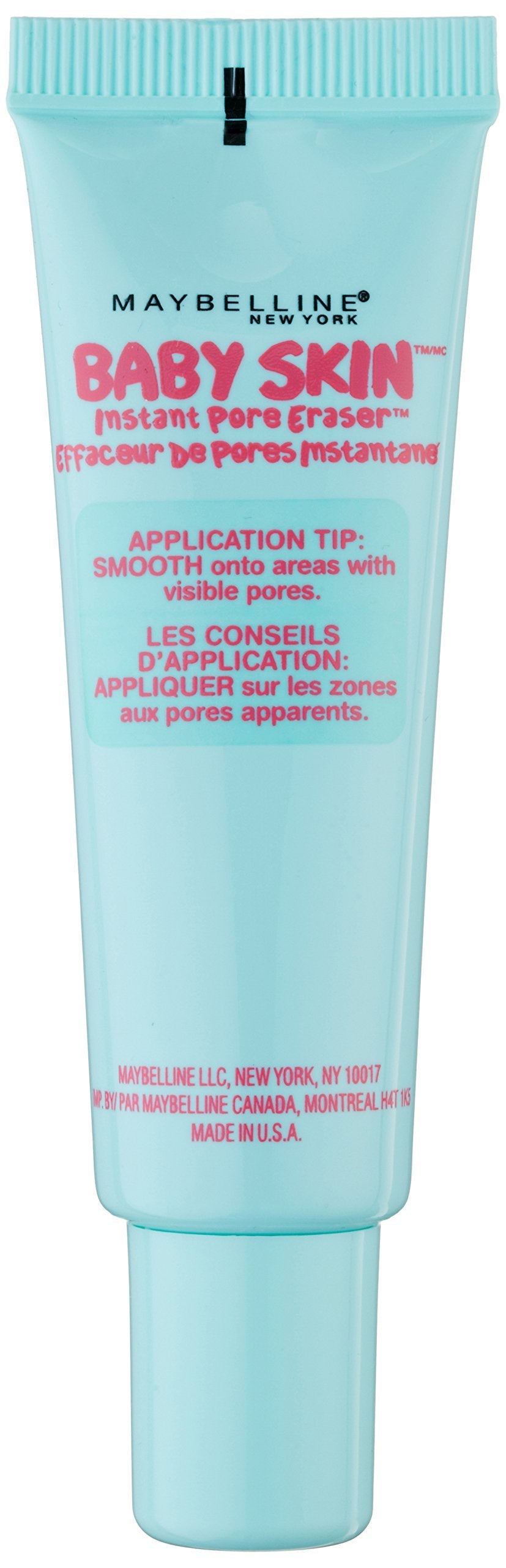 Authentic USA imported Maybelline primer tube branding details