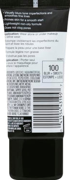 Maybelline weightless face primer cap and nozzle detail