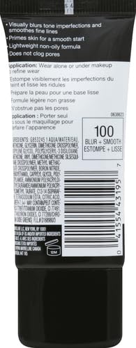 Maybelline weightless face primer cap and nozzle detail