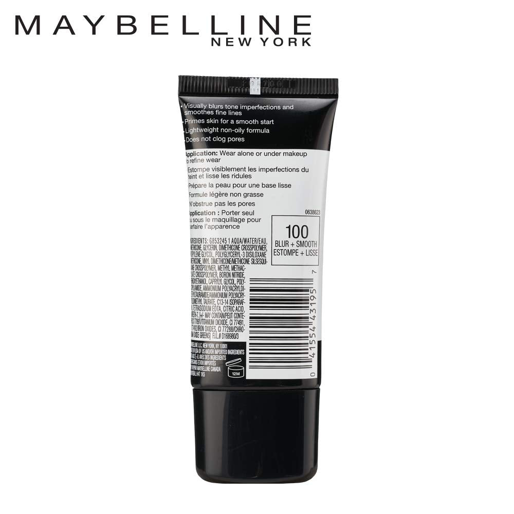Maybelline smooth white primer texture swatch demonstration