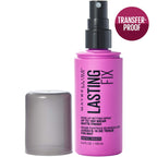 Maybelline matte finish setting spray bottle back label details