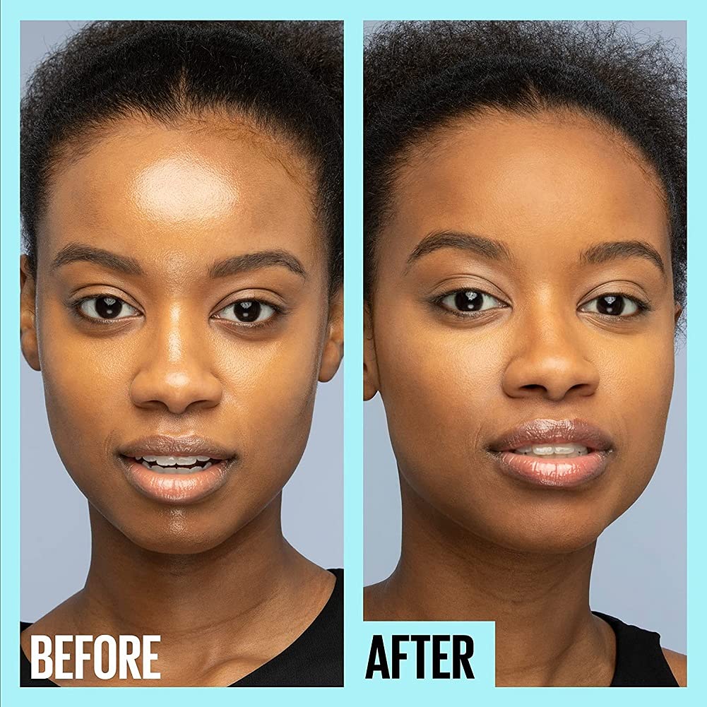 Maybelline Fit Me primer with makeup foundation bottle