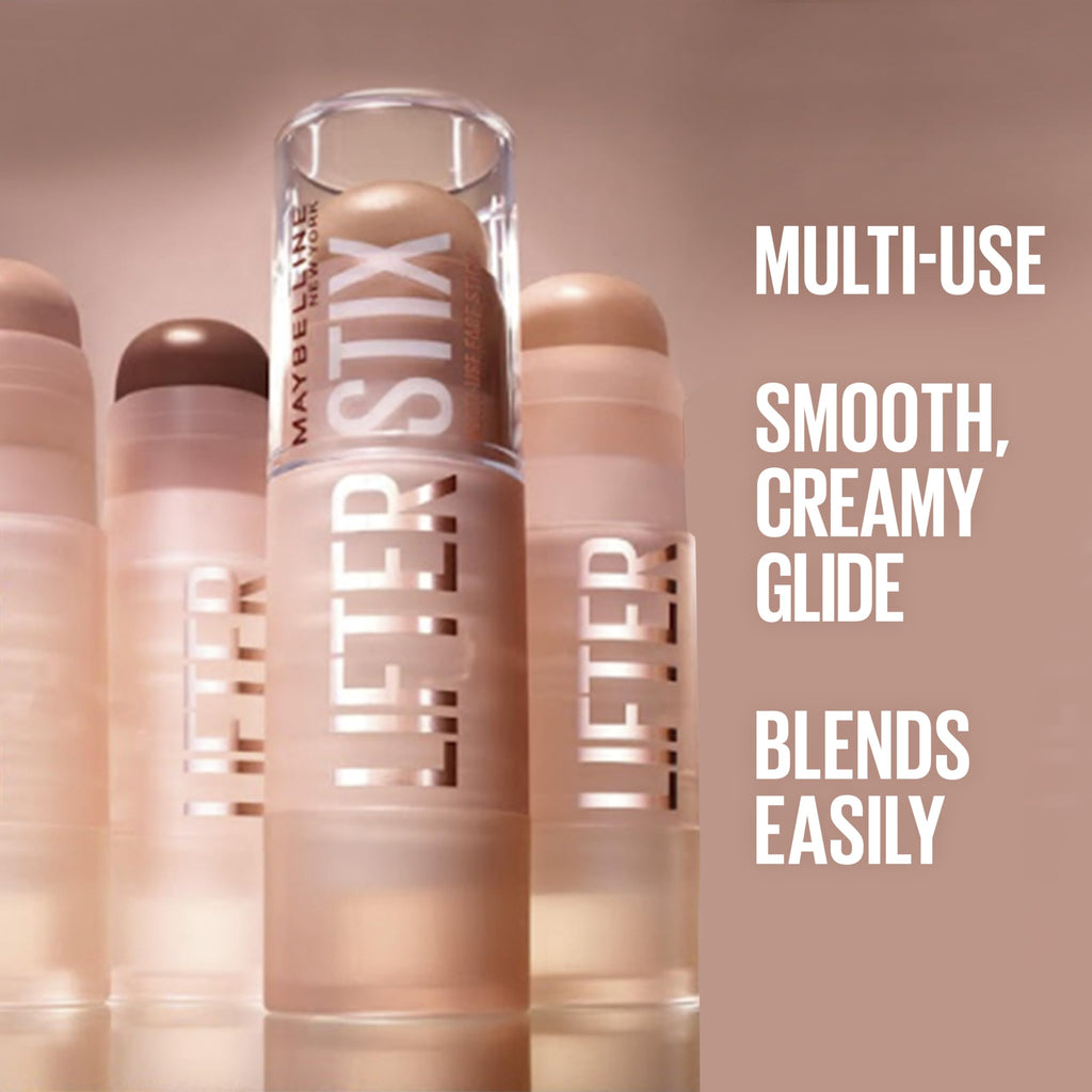 Maybelline New York multi-use cream foundation and contour stick cap off