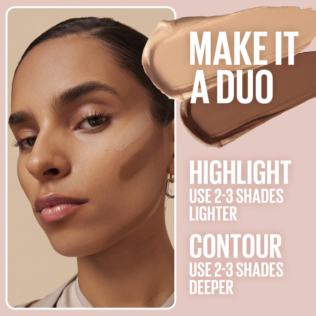 Imported Maybelline Lifter Stix 65 cream bronzer stick details