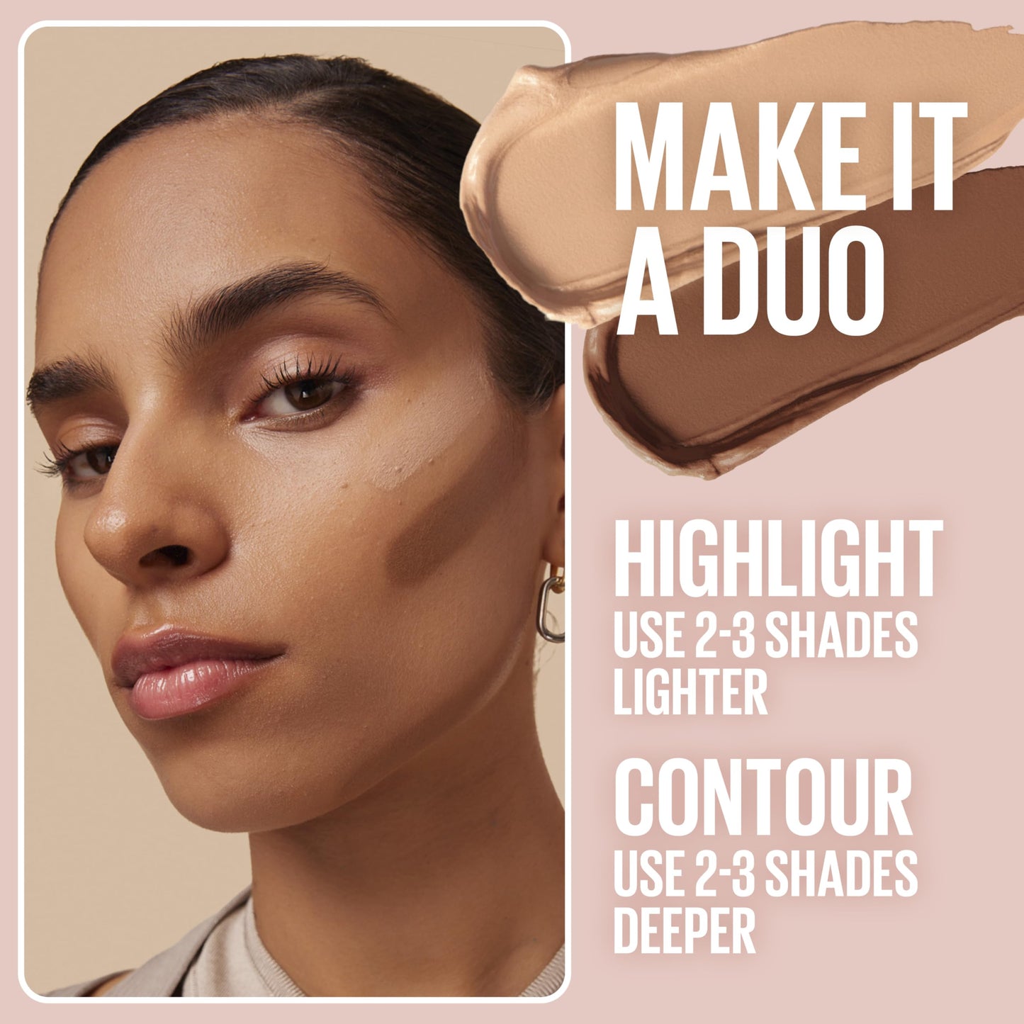 Imported Maybelline Lifter Stix 65 cream bronzer stick details
