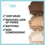 Maybelline Natural Beige powder compact open view