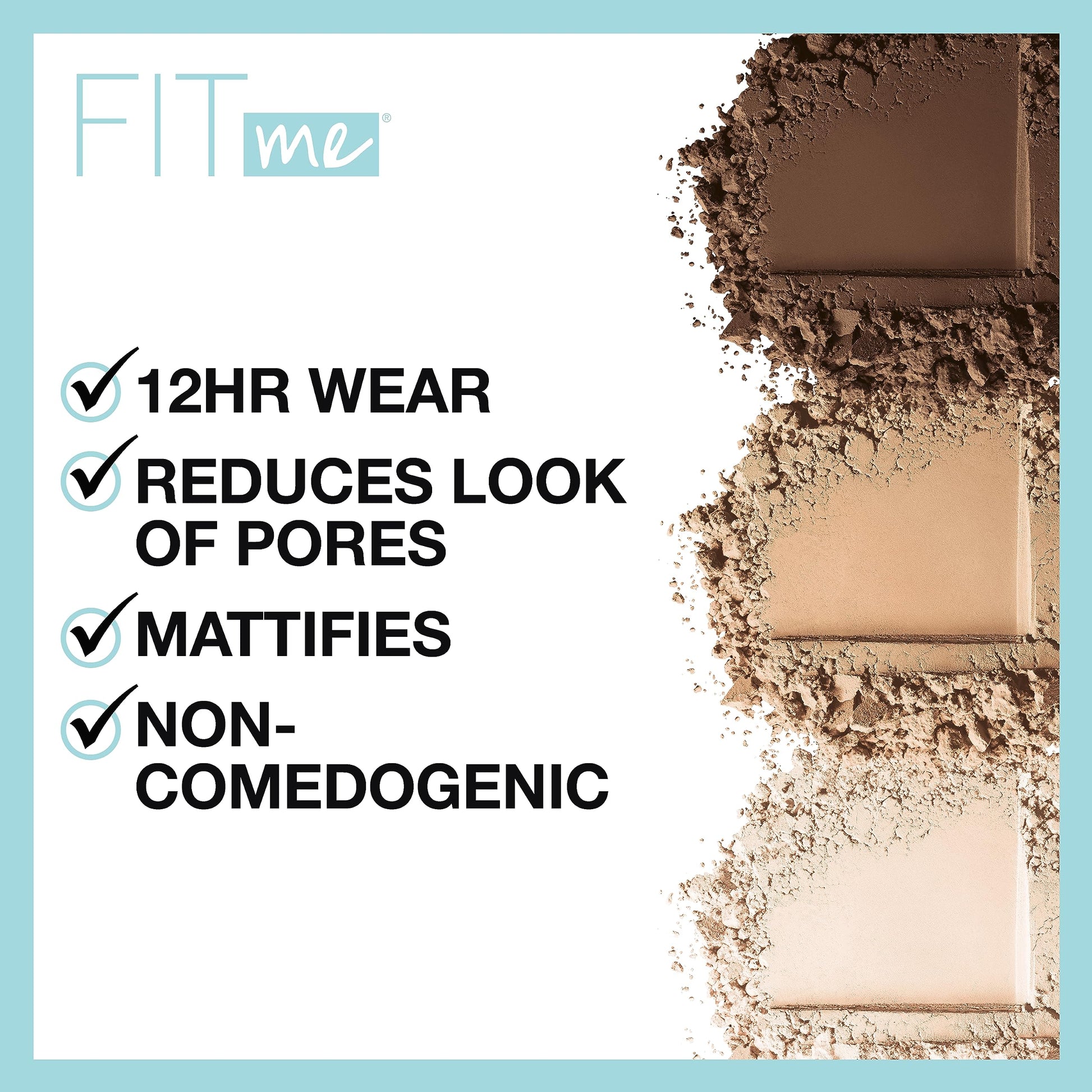 Maybelline Fit Me Natural Beige powder compact open