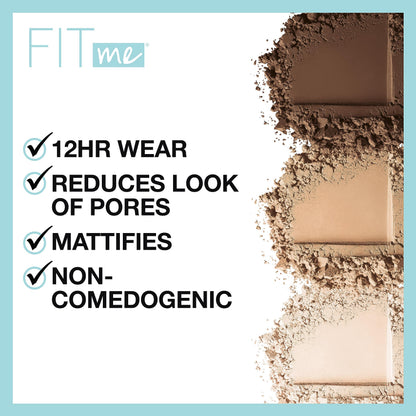 Maybelline Fit Me Natural Beige powder compact open