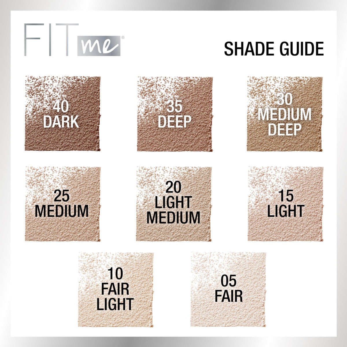 Maybelline New York mineral finishing powder shade label close up