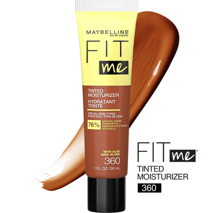 Maybelline Fit Me Tinted Moisturizer natural coverage texture swatch